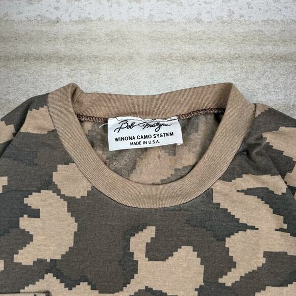Vintage 90s Winona Shirt Mens L Hunting Camo Cotton Short Sleeve Made in USA - Picture 3 of 4